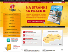 Tablet Screenshot of hopa.sk